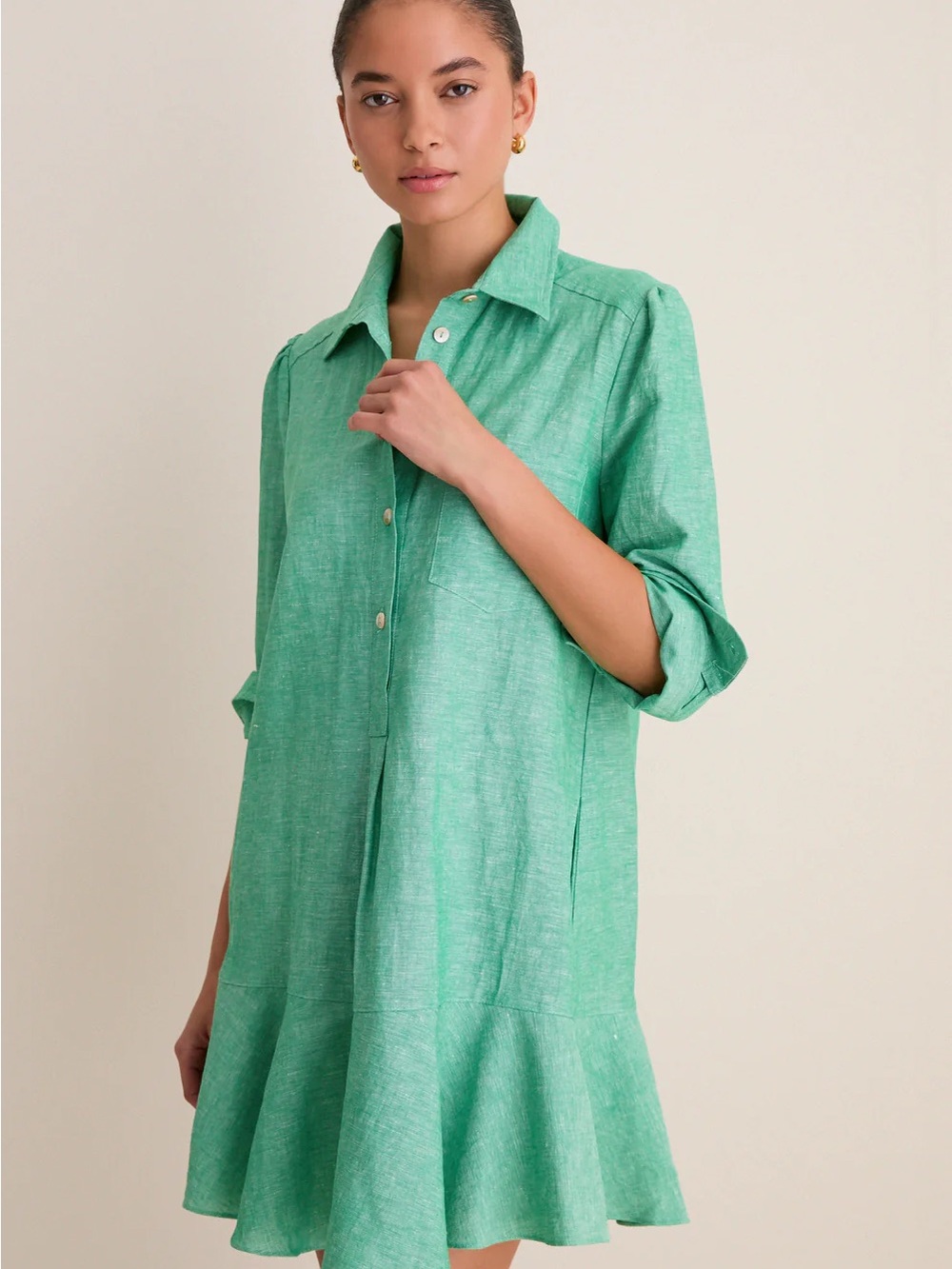 Tuckernuck Sea Green Callahan Shirt Dress